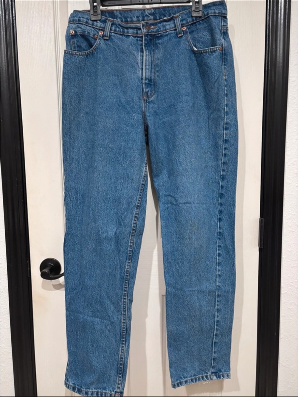 Vintage 90s Jordache Men's Regular Straight Leg Jeans 34x30 Blue Denim